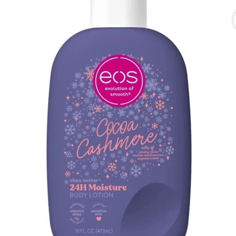 EOS Limited Holiday Body Lotion Peppermint Caramel Cocoa Cashmere Set Of 3 HTF